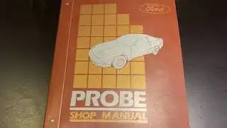 A look at an original 1st gen Probe (1989-1992) service manual!