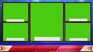 Five Windows Green screen   5 Windows   green screen studio 5 windows
