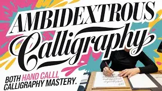 Write with both hands for calligraphy | Ambidextrous Calligraphy | In Hindi #ambidextous