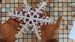 Paper Snowflakes #papersnowflaketutorial #papercrafts #art #1million #1subscribe