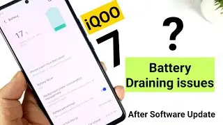 iQOO 7 battery draining issues After software update are you facing or not 🔥🔥🔥