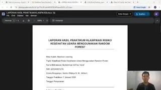 UAS Machine Learning – Muhammad Alif Nur Hanif – Klasifikasi