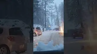 Malam Jabba Snowfall #snowfall #swatvalley #malamjabba | Latest Road Condition in Snowfall