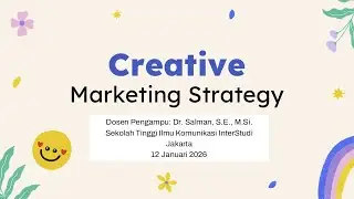 Creative Marketing Strategy 12 Januari 2026