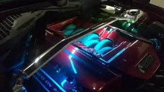 Ford Mustang S550 Engine Bay Mods & LED / Motorraum mit Schropp Domstrebe und Beleuchtung
