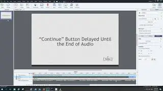Adobe Captivate: Making a Button Appear after the Audio