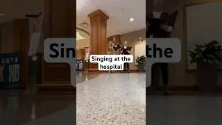 Singing at the hospital #premed #medicine #hospital #music #fypage