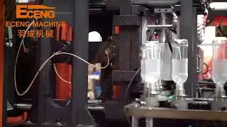 Pet stretch blow molding machine servo motor driven making 330ml good quality bottles