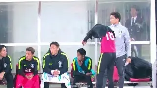 한국 파나마전 교체 준비하는 황의조 정우영 직캠