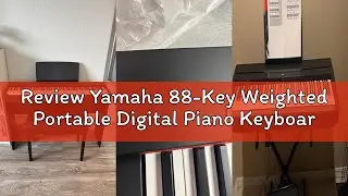 Review Yamaha 88-Key Weighted Portable Digital Piano Keyboard with Music Rest, Sustain Foot Switch,