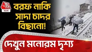 বরফ নাকি সাদা চাদর বিছানো! দেখুন মনোরম দৃশ্য | Jammu Kashmir Snowfall Video | TR