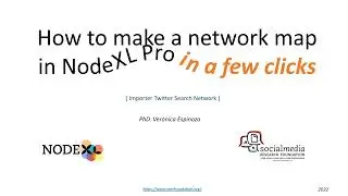 How to make a network map in NodeXL Pro in a few clicks by Ver&oacute;nica Espinoza 2022