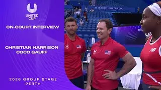 Harrison/Gauff On-Court Interview | United Cup 2026 Group A