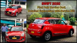 MARUTI SUZUKI SWIFT 2020 FIRST PAID SERVICE COST WITH SERVICE BILL #MARUTI #SWIFT #MARUTISUZUKISWIFT