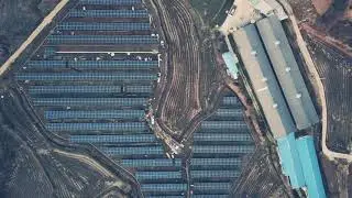 전북 군산시 나포면 태양광 발전소 100kW 10EA 드론 촬영