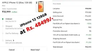 Flipkart Big Billion Days Sale 2021 | Iphone 12 64GB Only At Rs.46,999 |  Amazon Great Indian Sale