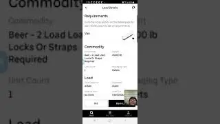 Uber freight app demo.  Including spot and dedicated lanes.