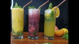 How To Make Mojito Drink / Easy 3 type of Mojito Drink recipe At Home |