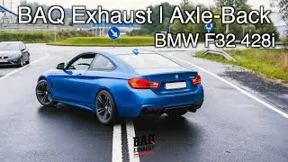 BMW F32 428i N20 | Baq Exhaust | axle-back exhaust system with carbon exhaust tips