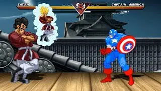 MR. SATAN vs CAPTAIN AMERICA - High level insane fight!