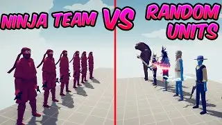NİNJA TEAM vs RANDOM UNİTS | TABS - Totally Accurate Battle Simulator