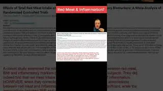Does red meat intake increase inflammation? Inflammation add red meat intake? #redmeat #inflammation