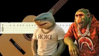 Party Tunes - Brainrot Rap - Guitarra Tutorial