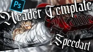 Anime Header Template and Tutorial Speedart