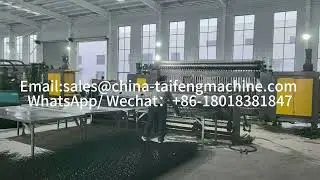 China auto gabion mesh machine production line