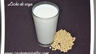 Como hacer leche de soya
