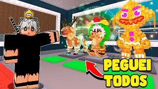 PEGUEI TODOS OS NOVOS BRAINROTS NO MELHOR EVENTO DE NATAL COM 15X SORTE!!🤩❄️