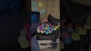 Touch markers unboxing 🖍️ #shortsvideo #artmarkers #touchmarkers #markersketch