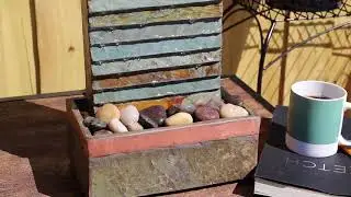 Stave Slate Table Fountain