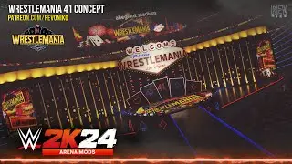 WWE 2K24 : WRESTLEMANIA 41 CONCEPT FROM ALLEGIANT STADIUM - ARENA MODS