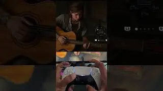 Ellie Plays Hotel California with PS5 Controller #thelastofus #guitar #guitarcover  #cover