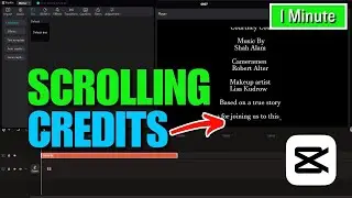 How To Make Scrolling Credits In CapCut | Professional credit title tutorial