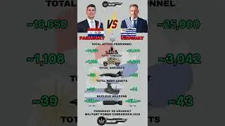 Paraguay vs Uruguay Military Power 2025
