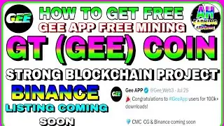 How to Get GT coin | GT Mining | GT coin Airdrop | GEE app Latest Update | Referral Code: 0x25C2 |