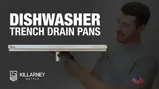 Protect your floors with the Dishwasher Trench Drain Pan by Killarney Metals! 🚰💧