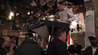 Nick Parnell plays on bar of Birdsville Pub!