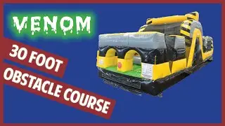 30' Venom Inflatable Obstacle Course | 30 ft Venom Commercial Inflatable Obstacle Course with Blower
