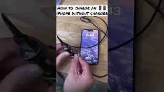 How to charge an iphone without a charger🔥 #youtubeshorts #youtube #shorts #trending #videos #viral
