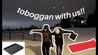 TOBOGGAN WITH US!! // + markham hill review