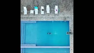 Pool Diving Drone Shot