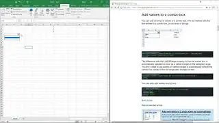 Working with Combo Boxes [VBA]