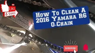 How To Clean and Lube A O Ring Chain On A 2016 Yamaha R6