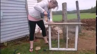 Old window repurposed