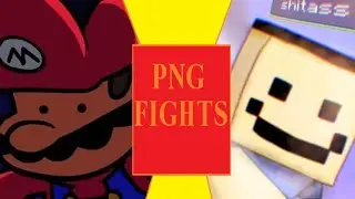 Speedrunner Mario vs Shitass (Terminal Montage vs SplinkySplonk) PNG fights