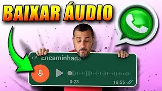 Baixar audio das conversas WhatsApp - Como salvar áudio do WhatsApp em MP3 #whatsapp