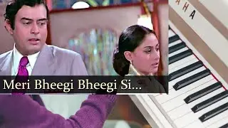Meri Bheegi Bheegi Si Song by Kishore Kumar - piano tutorial/cover, keyboard tutorial/cover